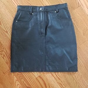 HD leather skirt